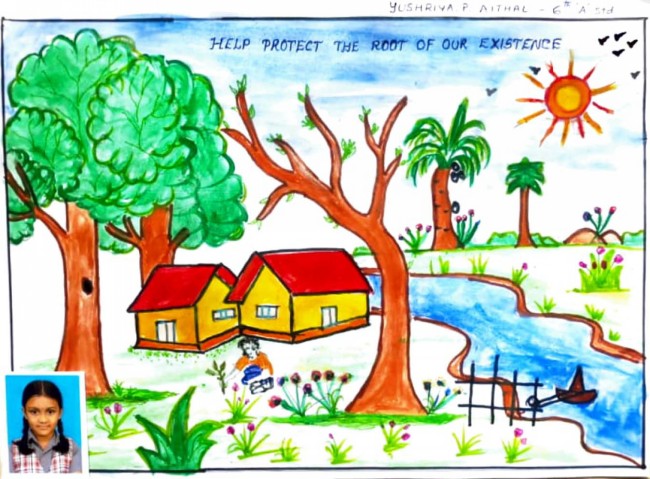 Drawing Competition - Save the Environment. | The Millennium School, Panipat
